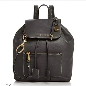 Marc Jacobs Bold The Grind Leather Backpack in black
